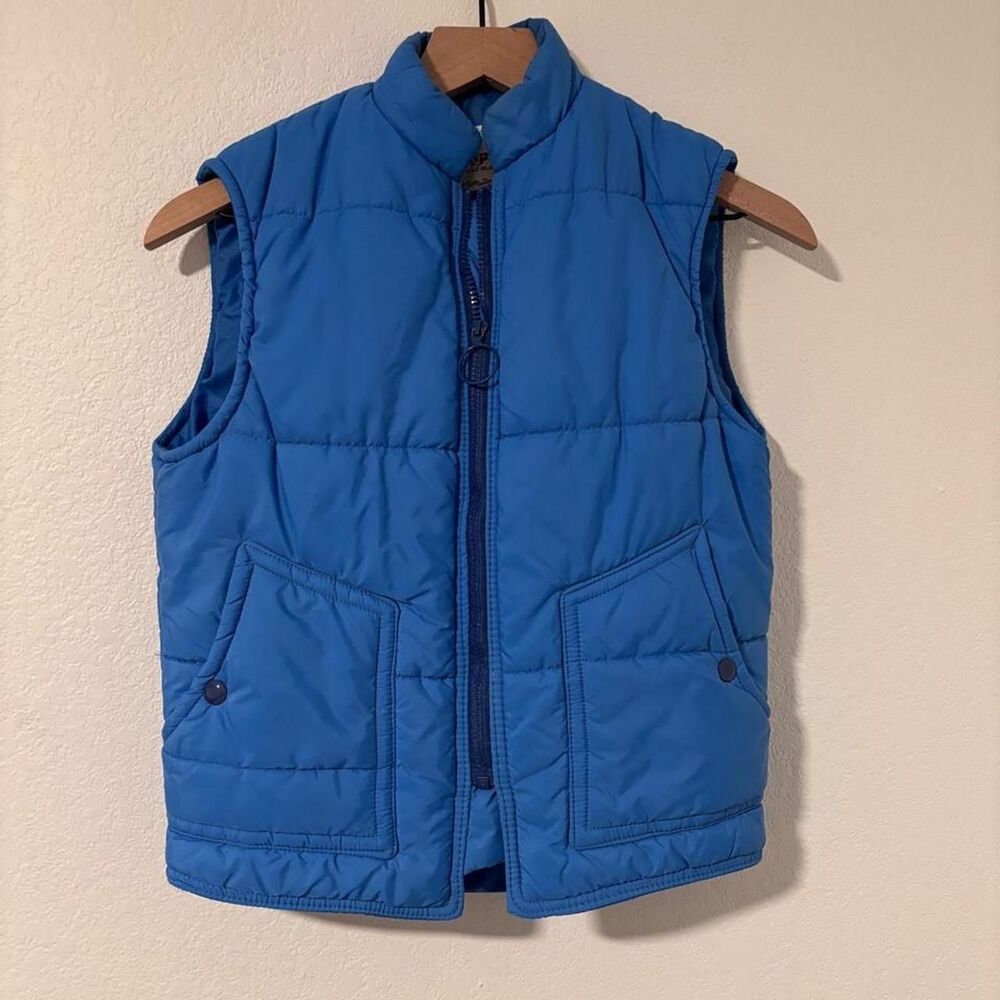 VintageMr. Chips Off the Old Block Blue Down Puffer Vest